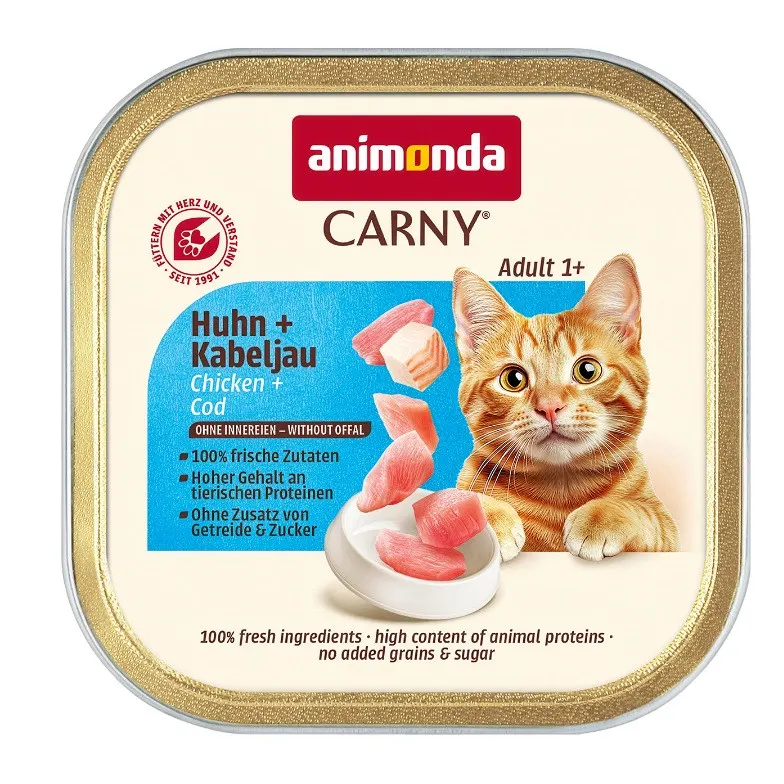 ANIMONDA Carny Adult Kurczak i dorsz - mokra karma dla kota - 85g