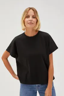 Bluzka z zamkiem na plecach czarna