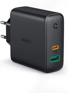 AUKEY PA-D3 ładowarka sieciowa 2xUSB Power Delivery (1xUSB A+1xUSB C) 60W 5.4A