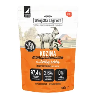 Wiejska Zagroda Monoprotein Adult, 5 x 500 g - Kozina