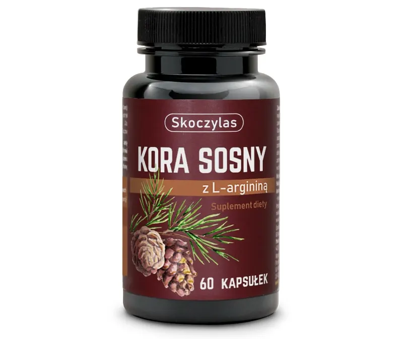 Skoczylas Kora Sosny z L-Argininą Suplement Diety 60 Kapsułek