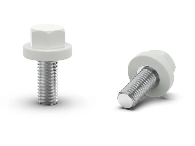 Pokrętło sześciokątne z trzpieniem gwintowanym D-14mm M5 x 12mm SZARY