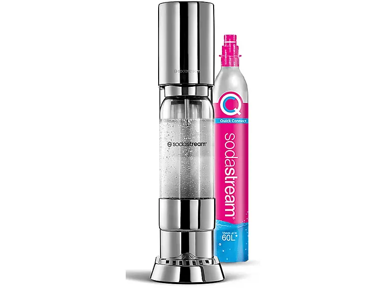 Urządzenie do przygotowywania wody gazowanej SODASTREAM ENSO Zestaw startowy Srebrny