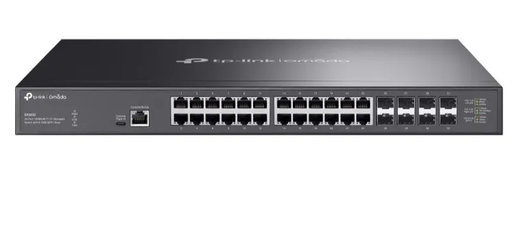 TP-LINK Przełącznik zarządzalny Omada SX3832 24-Port 10GBASE-T L2+ with 8 10GE SFP+ Slots
