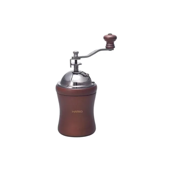 Młynek do kawy ręczny Hario Coffee Mill Dome - żarnowy ceramiczny, brązowy