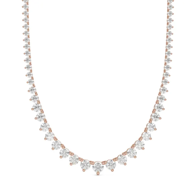 Naszyjnik Marilyn 15.80 krt Laboratoryjny Diament 585 Różowe Złoto (14K)