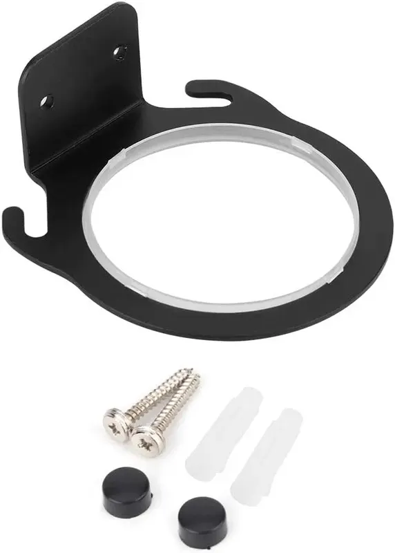 UCHWYT ŚCIENNY DO SUSZARKI DO WŁOSÓW ALUMINIOWY CZARNY 8CM