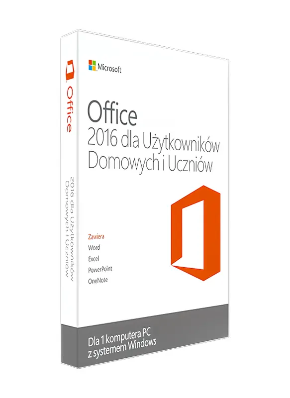 Microsoft Office 2016 dla Użytkowników Domowych i Uczniów - Wieczysta Licencja