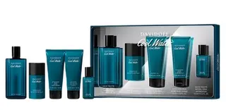 Davidoff Cool Water EDT 125ml + EDT 15ml + Żel 75ml +Balsam 75ml + Deo 75ml