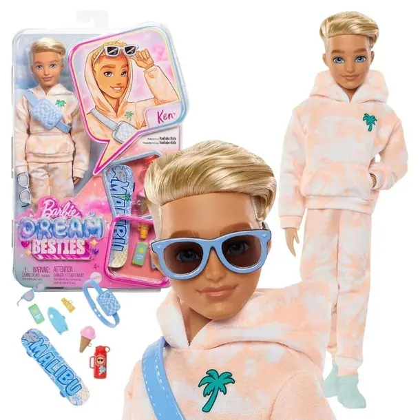 BARBIE DREAM BESTIES KEN LALKA + AKCESORIA ZESTAW PREZENT DLA DZIECI 33 CM