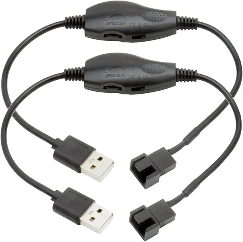ADAPTER KABEL DO ZASILANIA WENTYLATORA USB 5V NA 12V Z REGULATOREM