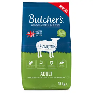 Butcher's Adult, z jagnięciną - 15 kg