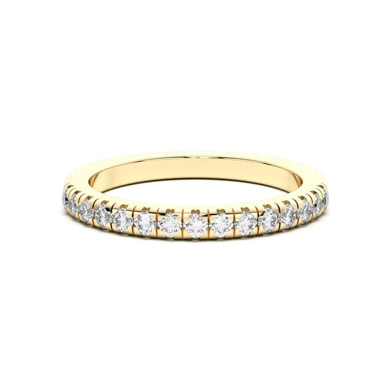 Obrączka Ślubna Manhattan Bold Laboratoryjny Diament 585 Żółte Złoto (14K)