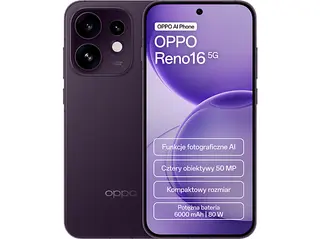 Smartfon OPPO Reno 16 5G 8 GB/ 512 GB Ciemnofioletowy