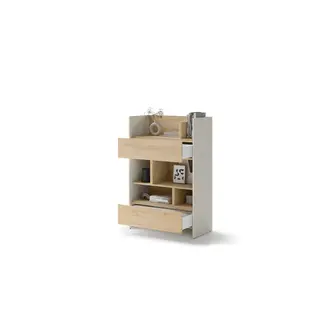 Regał Bed Concept BC-26 | 92x138X46 cm | Kaszmir/Dąb Nagano | Kaszmir/Dąb nagano regał Lenart | funkcjonalny | do półkotapczanu