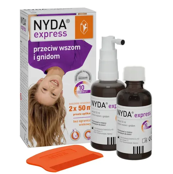 NYDA Express Przeciw Wszom i Gnidom 2 x 50ml