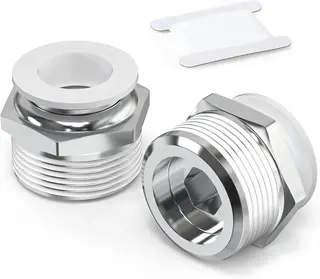 PROSTA ZŁĄCZKA WCISKOWA BIAŁA GWINT ZEW. 8MM OD BSP