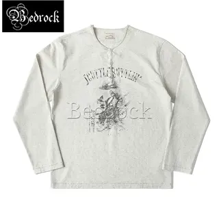 MBBCAR Men's  Cotton Henley Shirt 250G Button Placket Long Sleeve Casual Top Digital Print Blues Guitar Graphic Tee Vintage