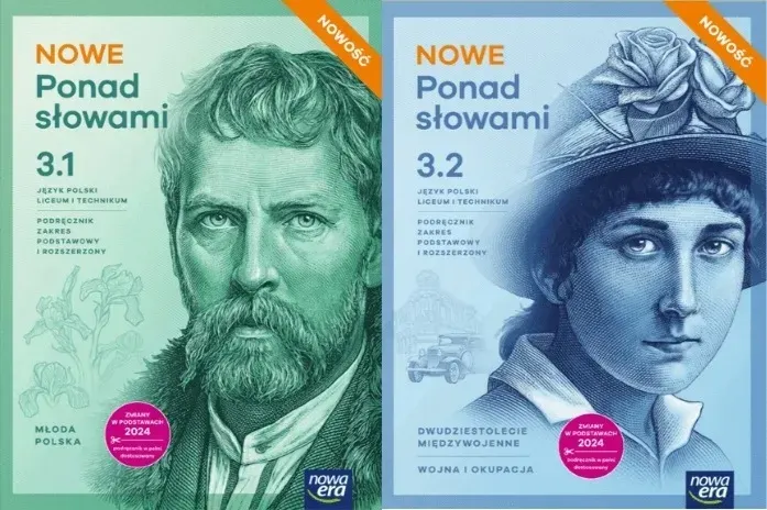Komplet NOWE Ponad słowami 3 LO i Tech Podręcznik część 1 i 2 ZPiR Nowa Era