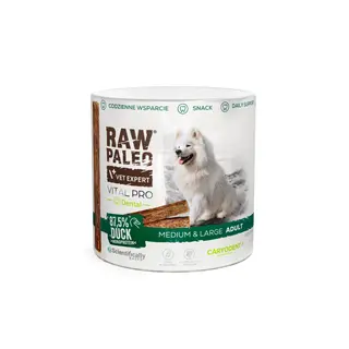 VETEXPERT Raw Paleo Vital Pro Dental Duck Medium Large Mono - przysmak dla psa - 100g