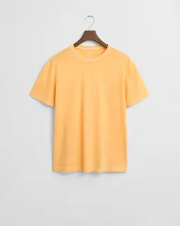 Gant T-Shirt Męski Z Okrągłym Kołnierzykiem Regular Fit Żółty