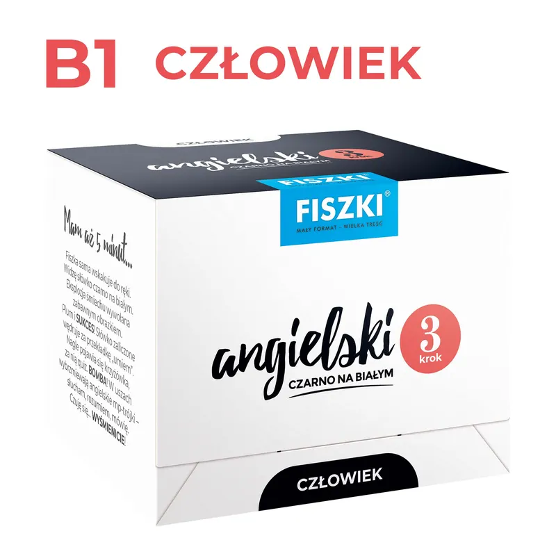 FISZKI - Angielski czarno na białym - Człowiek - krok 3