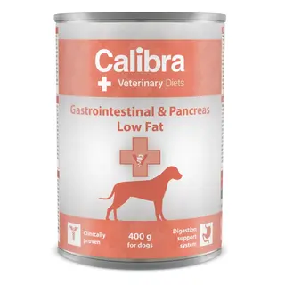 CALIBRA Veterinary Diets Gastrointestinal Low Fat - mokra karma dla psa - 400g
