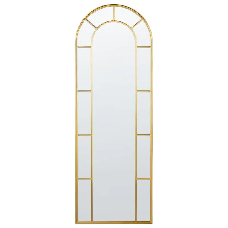 Lustro ścienne crosses 60 cm 170 cm metal złoty