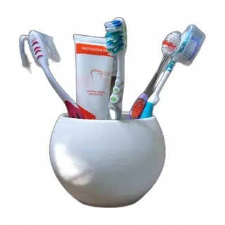 Uchwyt na szczoteczki do zębów Toothbrush holder - biały