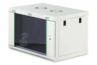 Digitus Szafa sieciowa wisząca Dynamic 19" 7U rack 385x600x450mm, drzwi szyba, szara, niezłożona, 60kg
