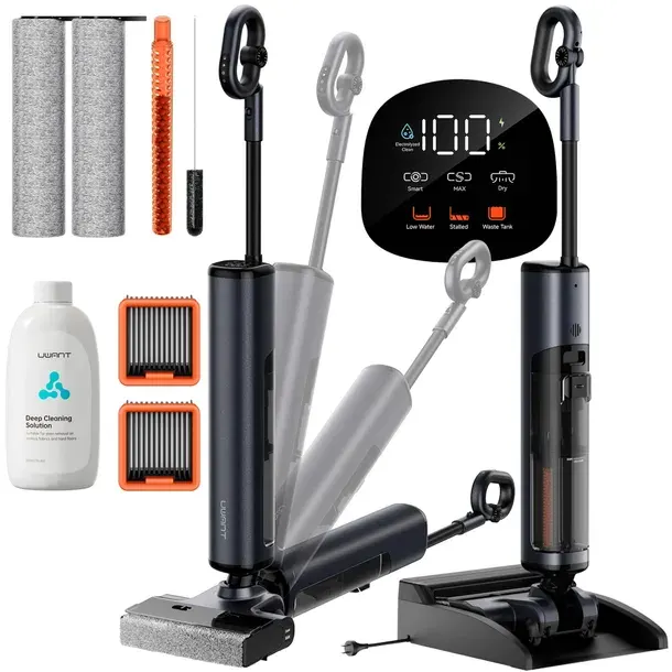 ODKURZACZ BEZPRZEWODOWY MYJĄCY MOKRO I SUCHO 100°C DO PODŁÓG UWANT D700 Pro
