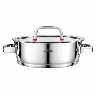 Garnek Vcasa Sierra 24 Cm 2,7L Stal Nierdzewna 304 Z Pokrywką Do Odcedzania