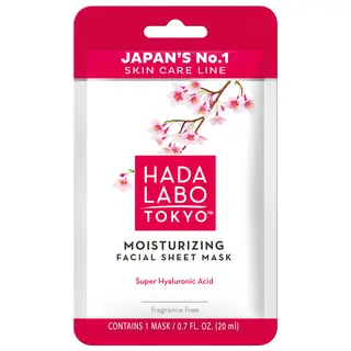 Hada Labo Tokyo White głęboko nawilżająca maska na tkaninie z Super Hyaluronic Acid™ i Macro HA kwasem hialuronowym 20 ml