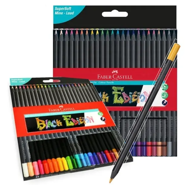 Kredki Ołówkowe FABER-CASTELL BLACK EDITION 24 kol