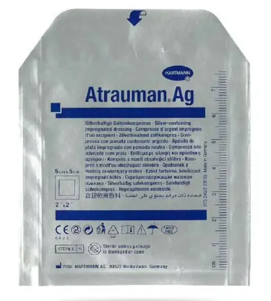 Atrauman Ag 5 cm x 5 cm opatrunek Hartmann 1 szt