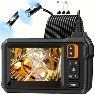 Endoskop inspekcyjny full hd 5m sztywny przewód lcd ip67 z końcówkami