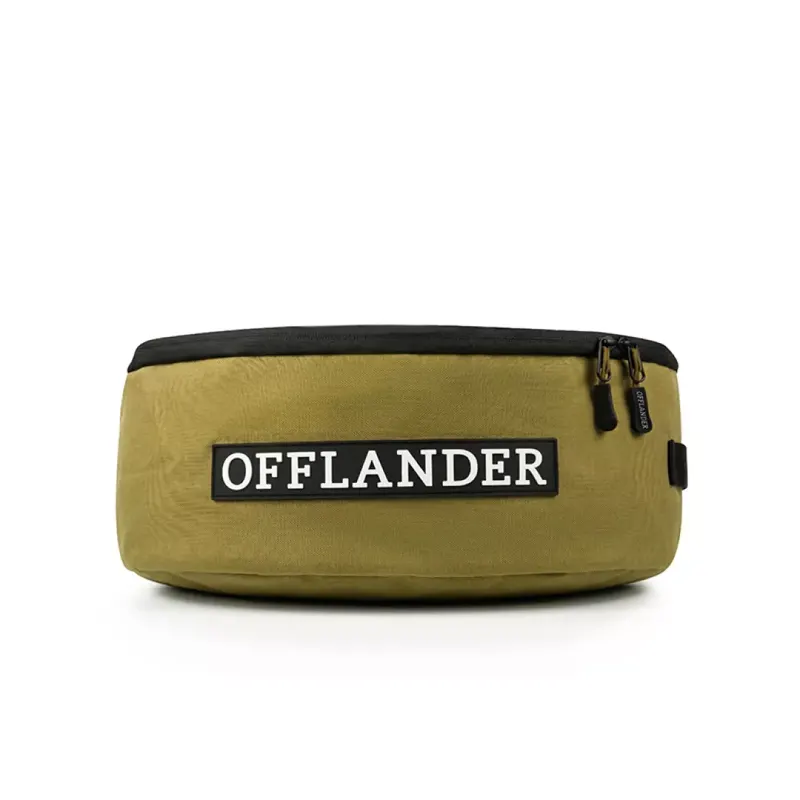 Torba okrągła zamykana z przezroczystą górą Offlander PVC 24 l - khaki