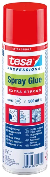 TESA Klej w sprayu tapicerski do tapicerki skóry drewna tkanin biały 500ml