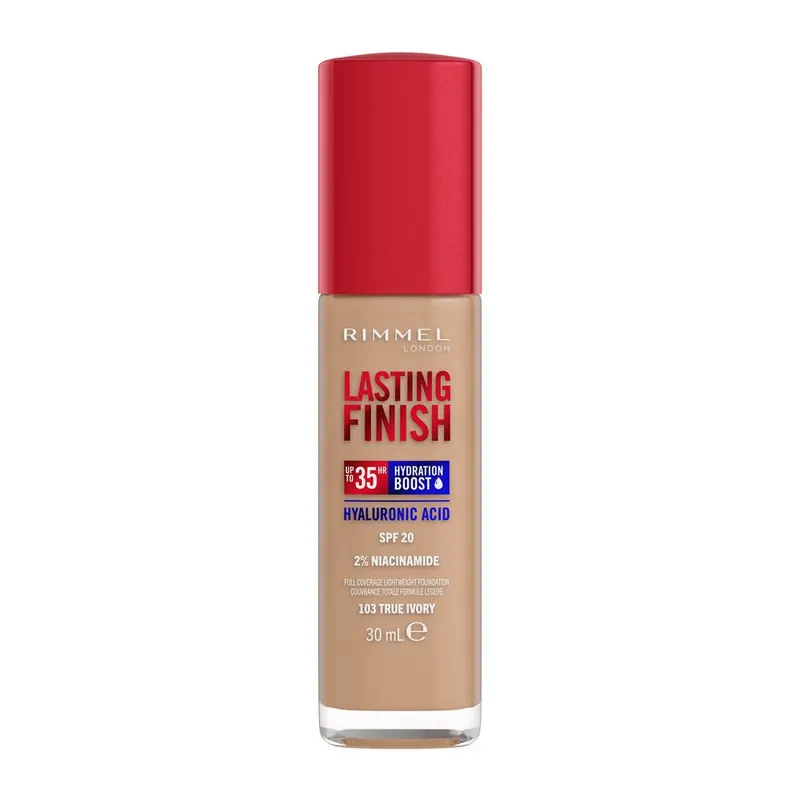 Rimmel Lasting Finish Hyaluronic SPF20 Podkład 103 True Ivory