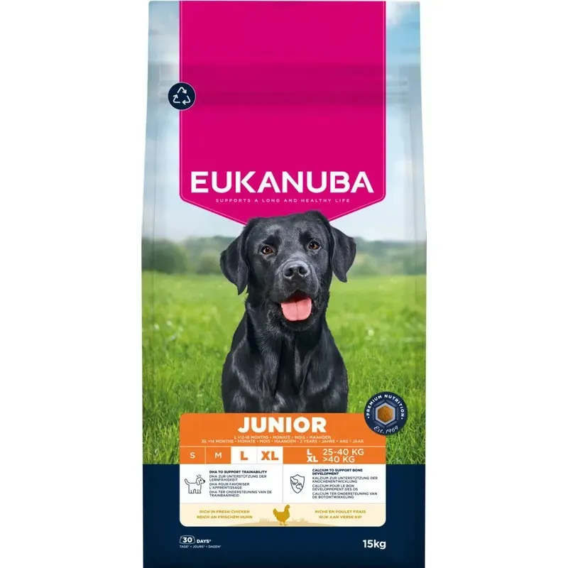 EUKANUBA Premium Nutrition Junior Large & Giant Breed Kurczak - sucha karma dla psa - 15kg