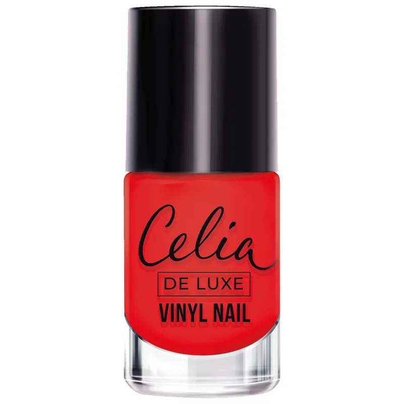 Celia Vinyl Nail Winylowy lakier do paznokci 605 czerwony 10ml