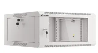 Lanberg Szafa instalacyjna RACK wisząca 19 cali 4U 600 szara WFFA-5604-10S