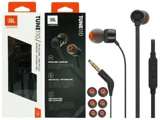 UNIWERSALNE SŁUCHAWKI PRZEWODOWE JBL T110 Z MIKROFONEM 3,5mm TELEFON LAPTOP