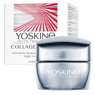Yoskine Collagen Laser krem-zabieg na noc z Laser Collagen Stimulator™, kolagenem, peptydami, masłem shea i olejem jojoba 50 ml