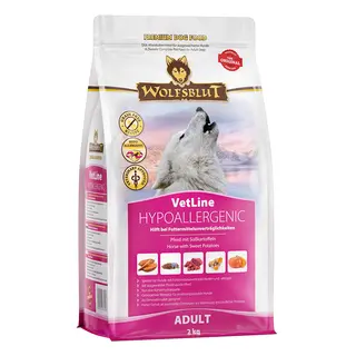 WOLFSBLUT VetLine Hypoallergenic Konina z batatami Mono - sucha karma dla psa - 2kg