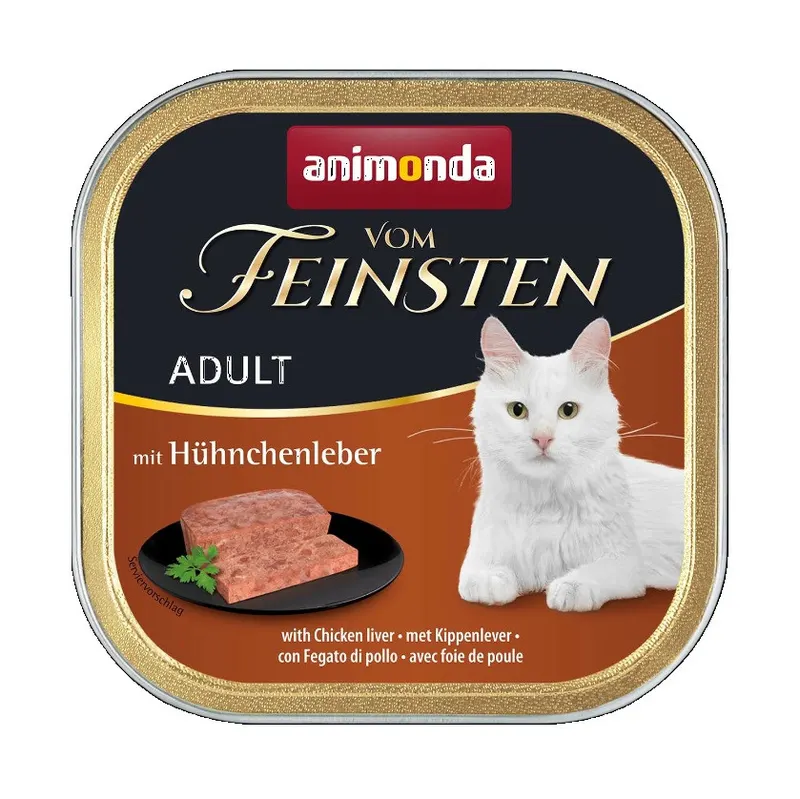 ANIMONDA Vom Feinsten Adult Wątróbka z kurczaka - mokra karma dla kota - 100g