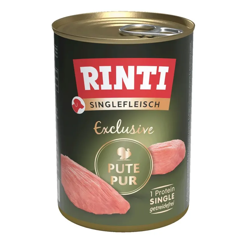 RINTI Singlefleisch Exclusive Indyk Mono - mokra karma dla psa - 400g