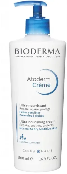 Bioderma Atoderm Creme Ultra 500ml Krem Nawilżający Skóra Normalna I Sucha