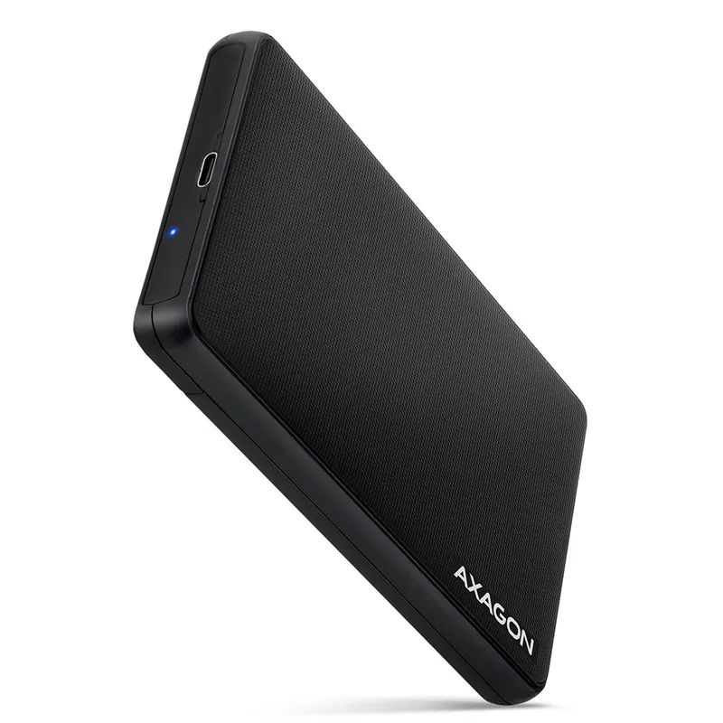 AXAGON EE25-SLC Obudowa zewnętrzna plastikowa, bezśrubowa, USB-C 3.2 Gen 1 SATA 6G 2.5", czarna