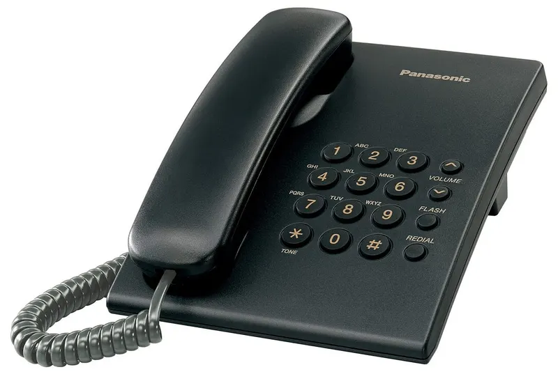 Telefon stacjonarny Panasonic KX-TS500PDB Czarny
